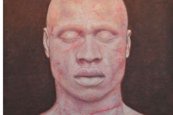 Mapplethorpe, acrylique et sable sur toile
