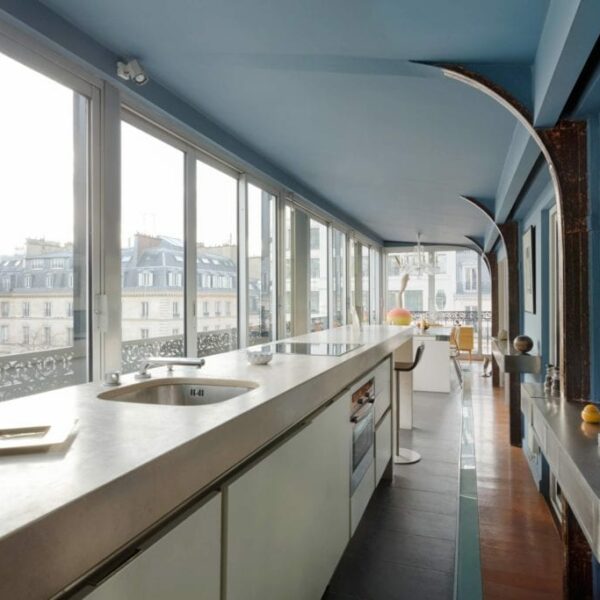 Peinture Argile dans un appartement avec moulures