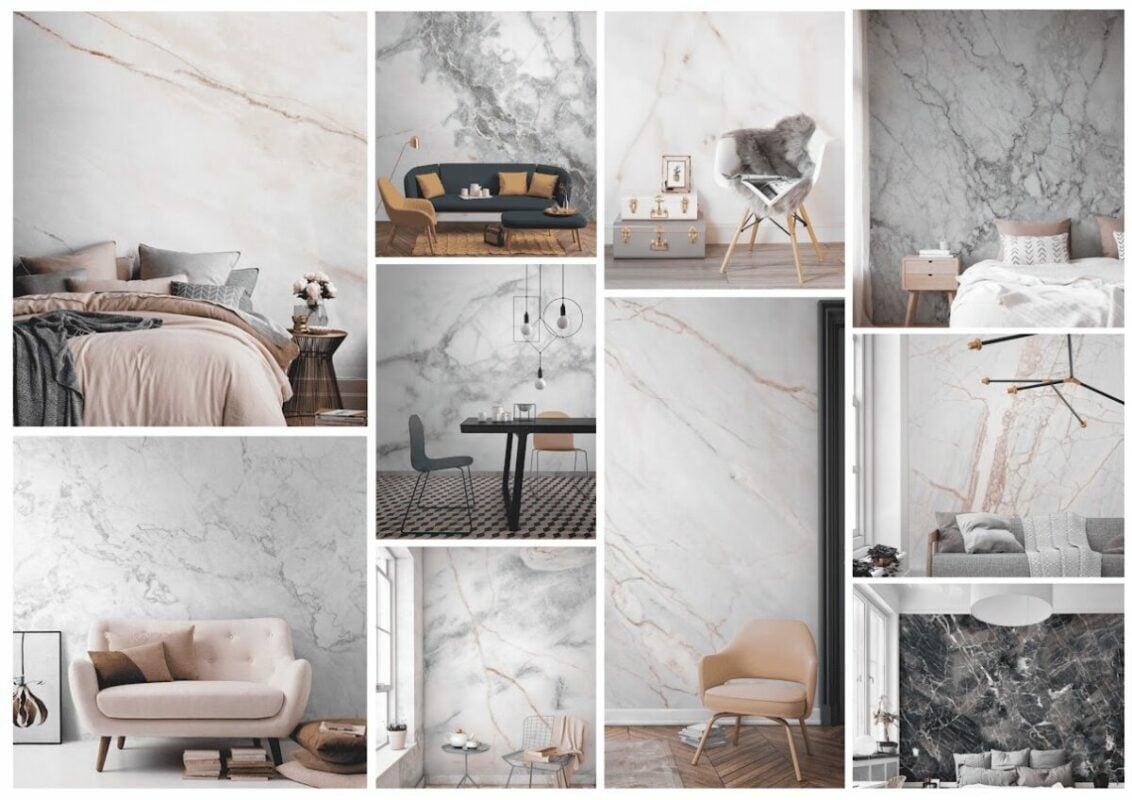 Planche tendance effet faux marbre
