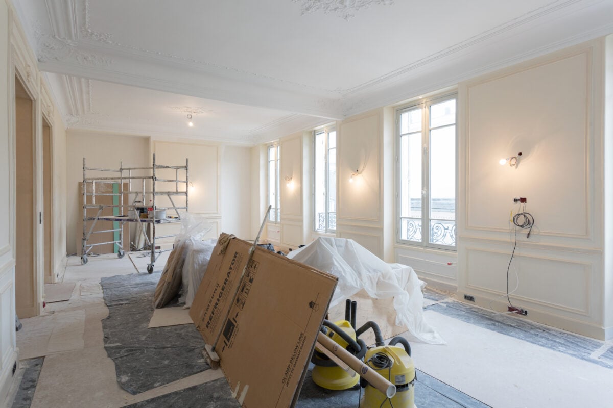 Nos peintres rénovent un appartement à Paris 7ème