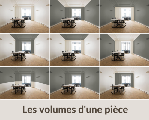 Modifier les volumes d'une pièce par la peinture
