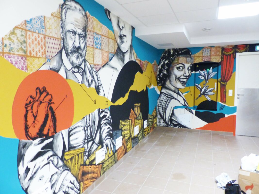 Université Paris-Sorbonne | Collage et peinture par Monsieur Peinture