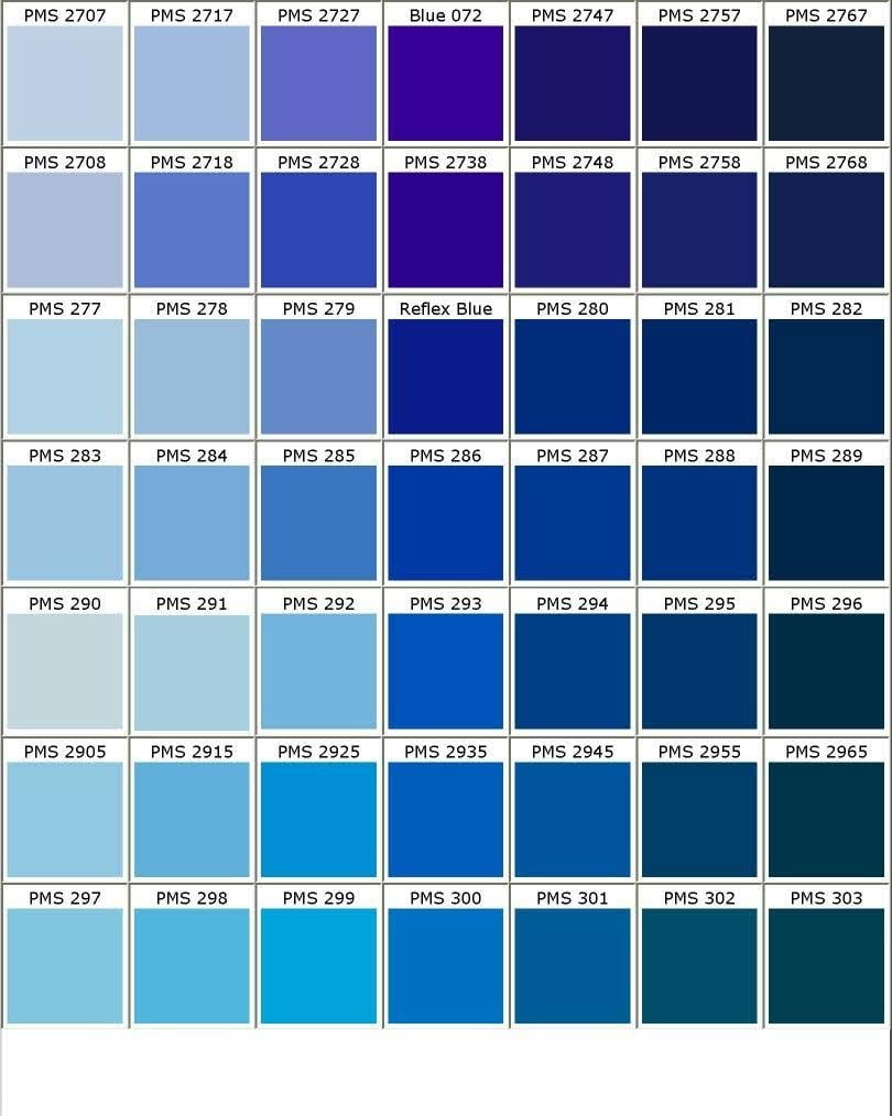 nuancier de peinture Pantone