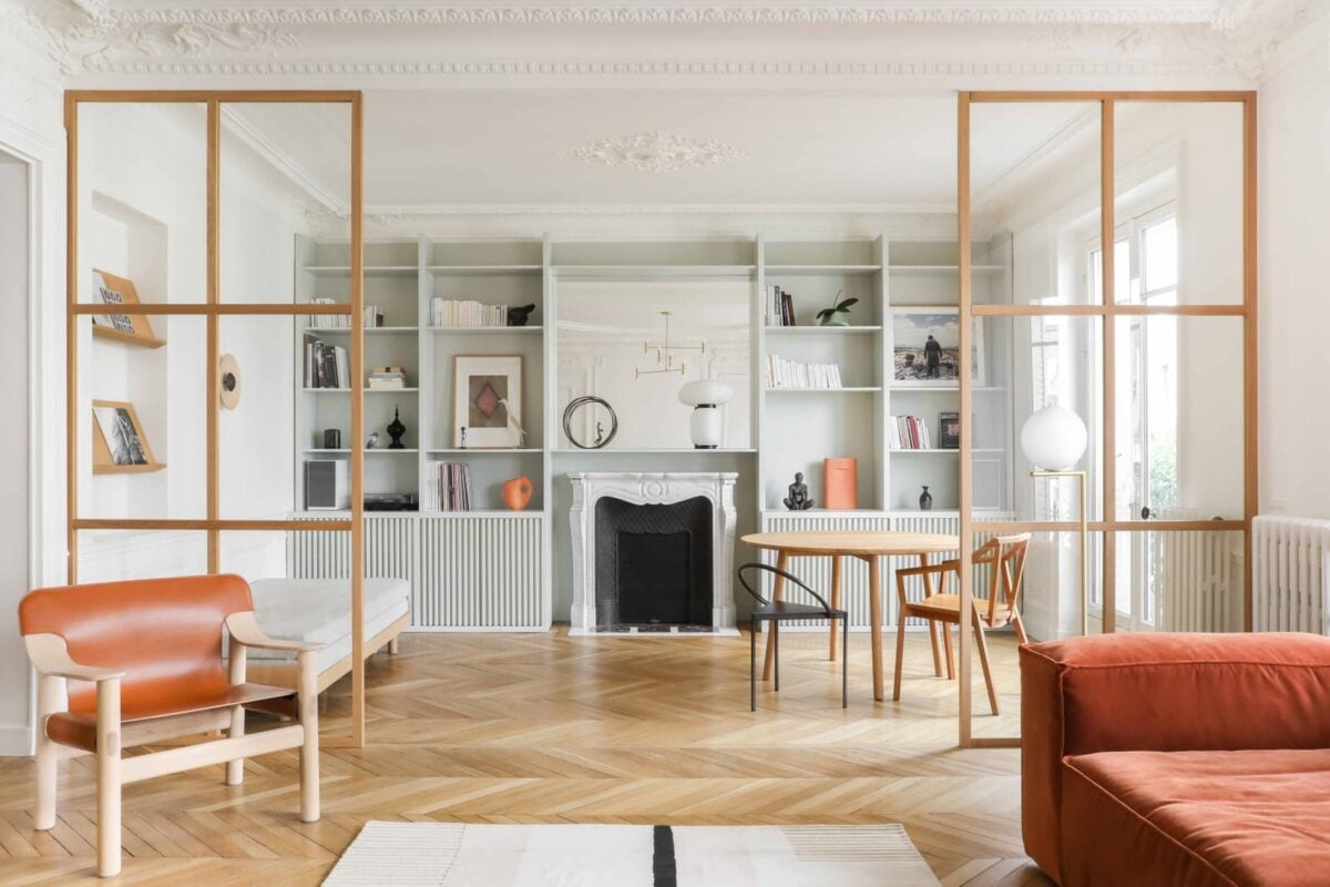 Intérieur d'architecte dans un appartement Parisien