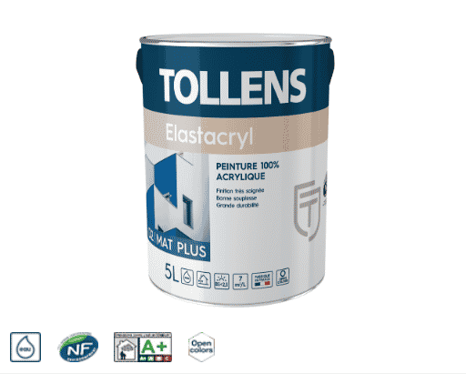 peinture de façade elastacryl de Tollens