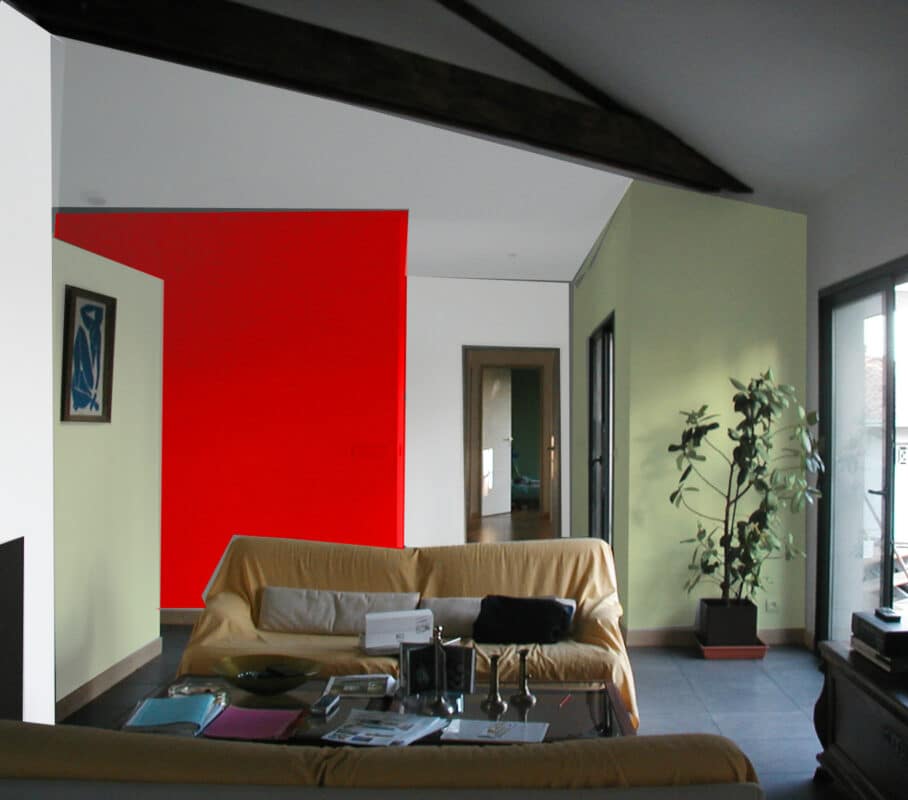 Salon vert et rouge par L'architecte Servantie