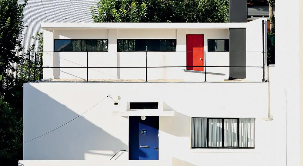 Maison atelier de Théo Van Doesburg, avec les couleurs 