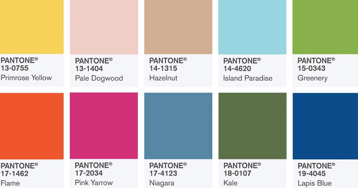 Nuancier de couleur Pantone