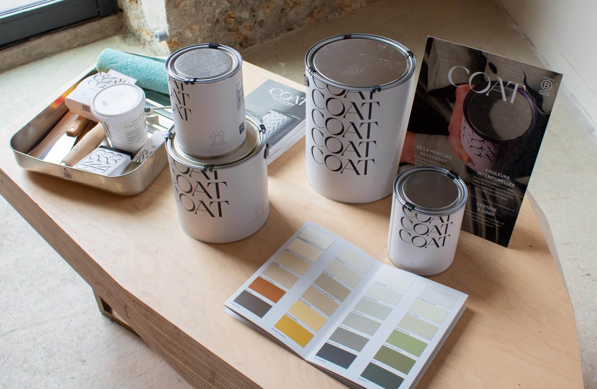 Concept store du showroom Exception, mise en peinture avec COAT Paint, peinture éco-responsable