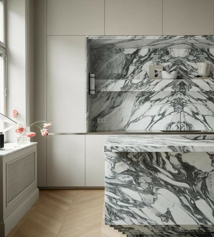 cuisine luxueuse en marbre