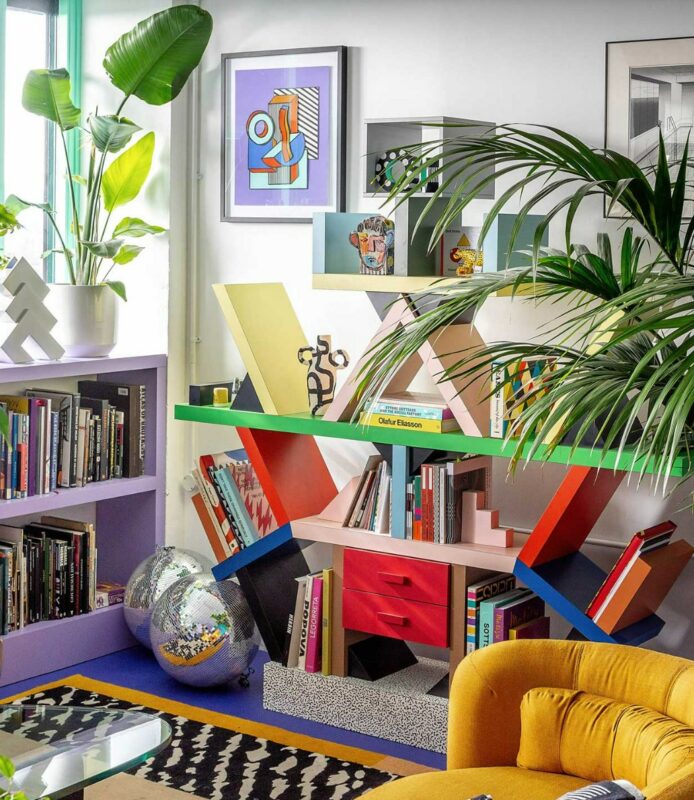 studio de Camille Walala - motifs et couleur