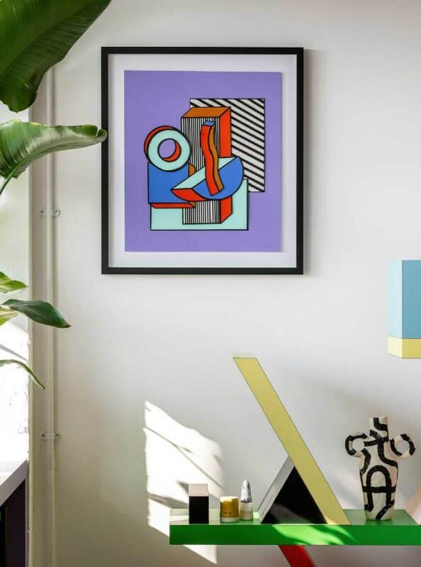 studio de Camille Walala - motifs et couleur