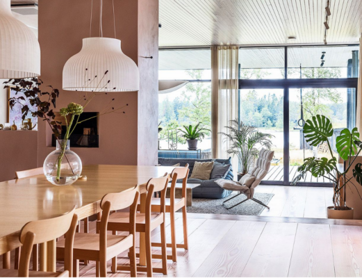 Villa Bergo-couleurs-douces-style-scandinave