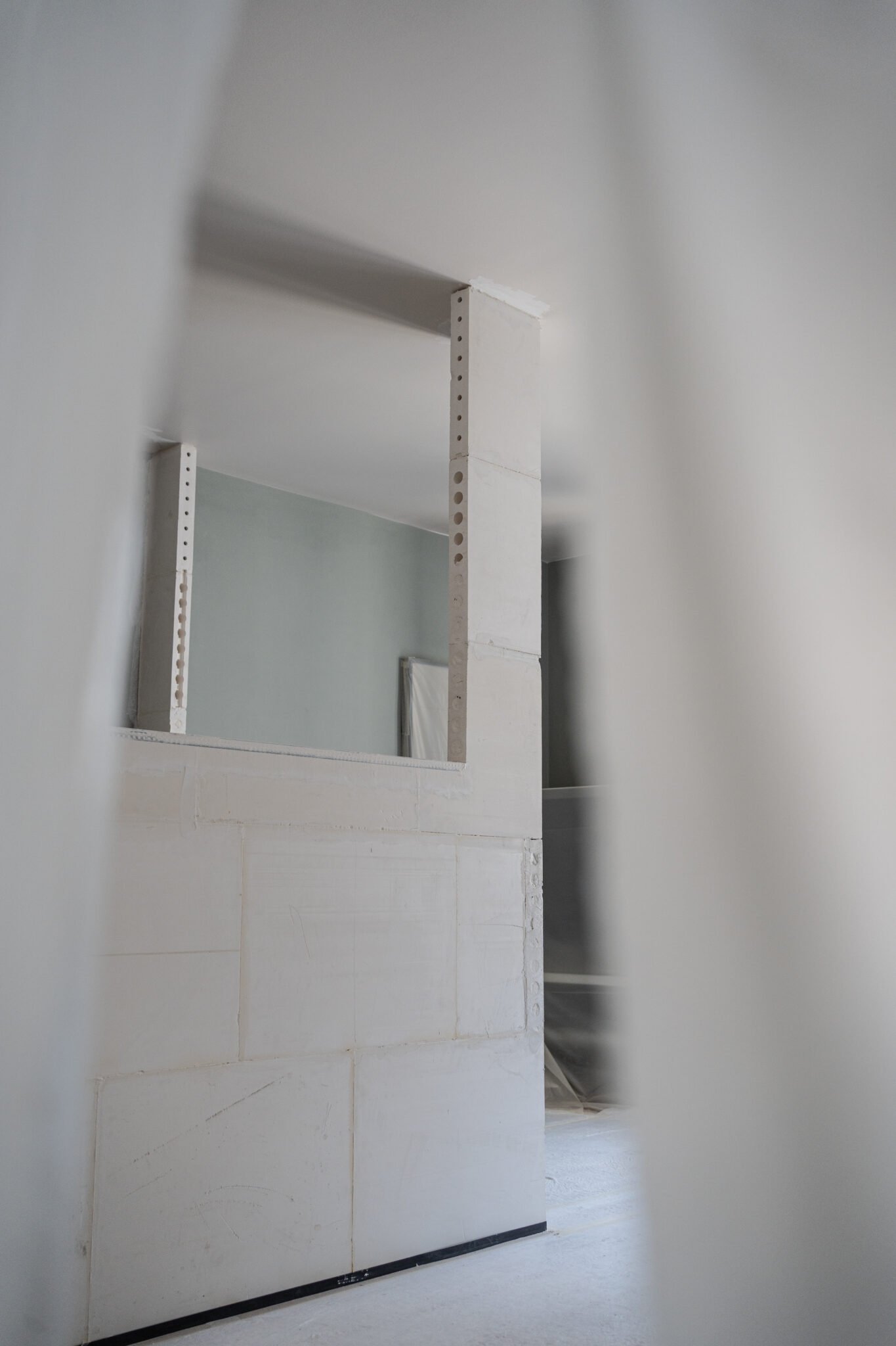 Chantier Monsieur Peinture — chantier en cours – installation verrière