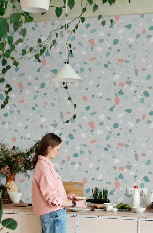 Mur en terrazzo